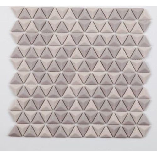 Mosaïque blanc triangle rétro