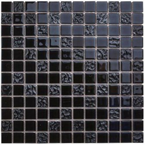 Mosaïque noir 30 x 30 cm Flourencia