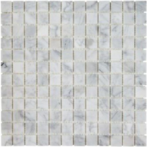 Mosaïque 30 x 30 cm poli carrara