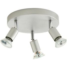 Plafonnier 3 Spots Sasha Métal Argent Gu10 3x50 W