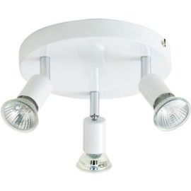 Plafonnier 3 Spots Sasha Métal Blanc Gu10 3x50 W