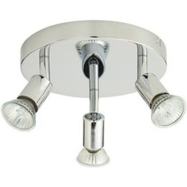 Plafonnier 3 Spots Sasha Métal Chrome Gu10 3x50 W
