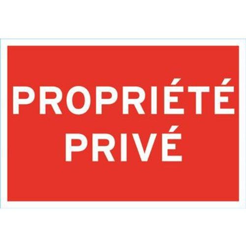 Panneau de signalisation "Propriété privée"