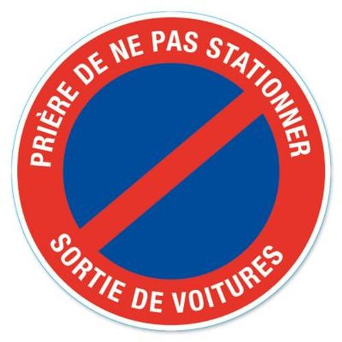 Disque de signalisation "Sortie de voiture" - 28