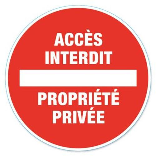 Disque de signalisation "Propriété privée" - 17