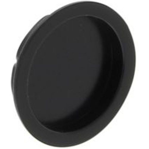 Poignée cuvette ronde à encastrer Zamak noir