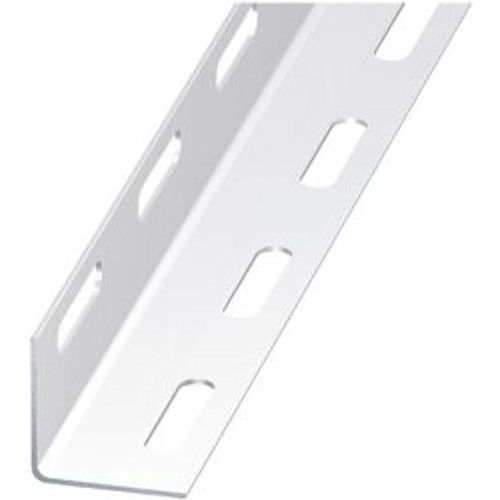 Cornière perforée acier époxy blanc 38 x 38 mm  1 m