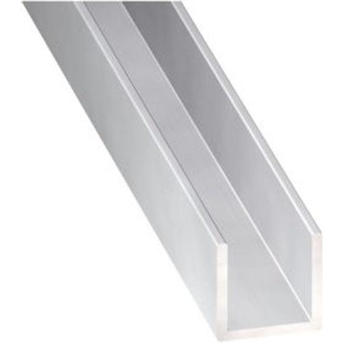 Profilé U aluminium anodisé incolore 10 x 10 x 10 mm  1 m