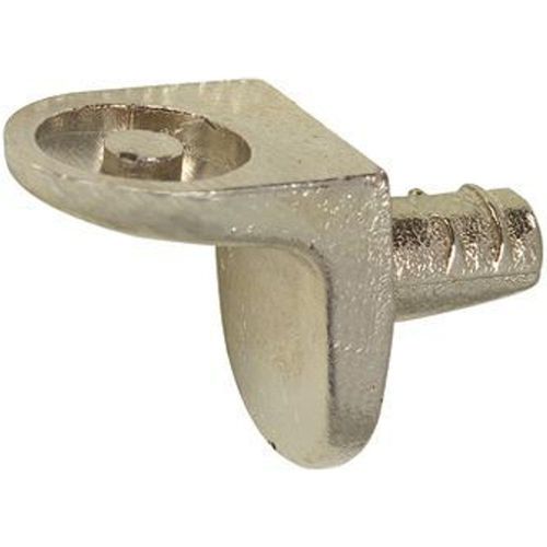 24 taquets à enfoncer équerre métal nickelé - 5 mm
