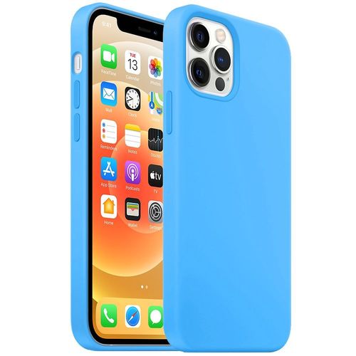 Coque Silicone Mat Pour Iphone 13 Pro Max (6,7) Bleu