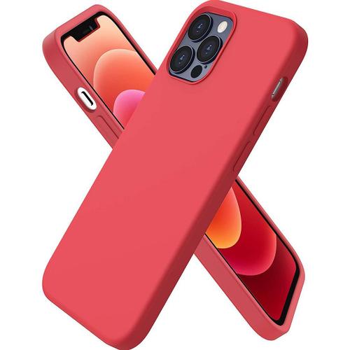 Coque Silicone Slim Pour Iphone 13 Pro (6,1) Rouge