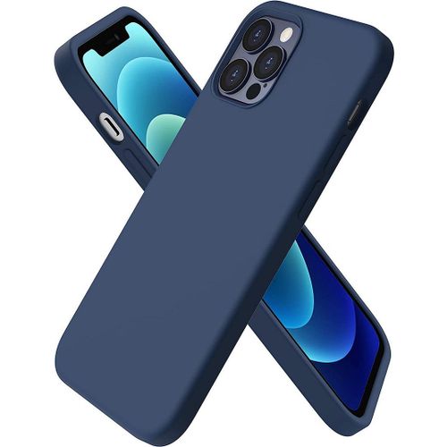 Coque Silicone Slim Pour Iphone 13 Pro Max (6,7) Bleu Marine