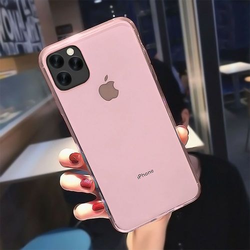 Coque Silicone Clair Pour Iphone 13 Pro Max Rose
