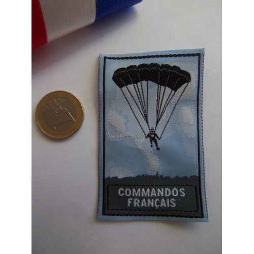 Insigne Tissu Patch Écusson Commando Parachutiste Français (Neuf)