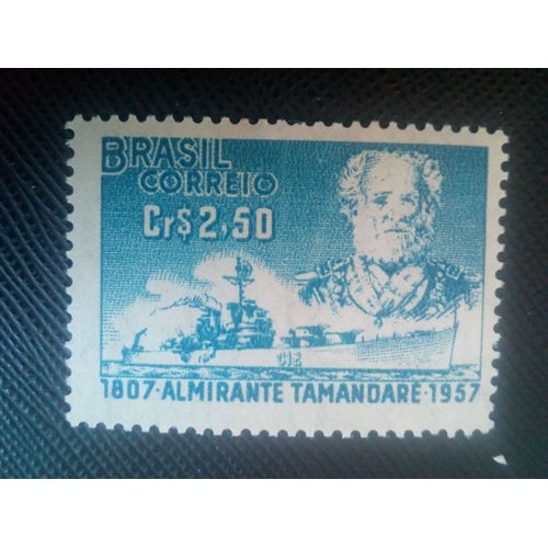 Timbre Bresil Yt 637 Amiral Tamandaré & Croiseur 1957 (050206)