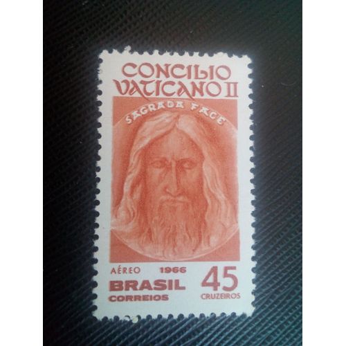 Timbre Bresil Yt Pa 98 Le Deuxième Concile Cuménique Du Vatican 1966 (050206)