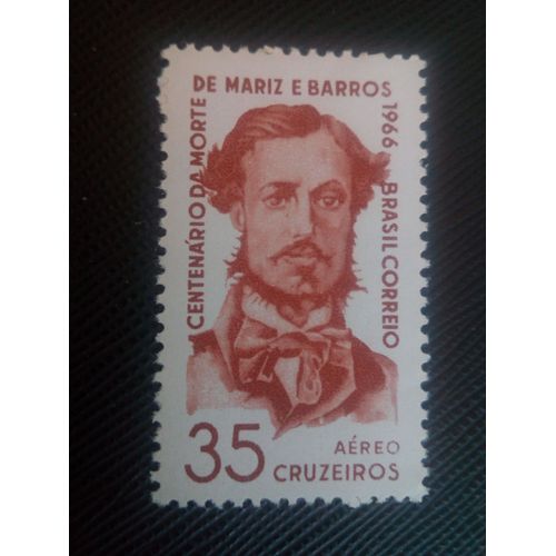 Timbre Bresil Yt Pa 99 Centenaire De La Mort De C. Mariz E Barros 1966 (050206)