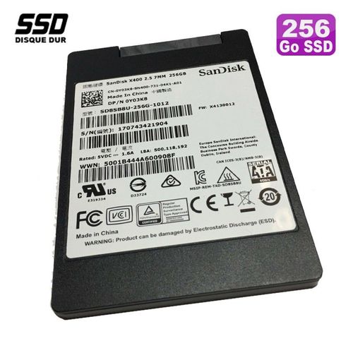 SSD 256Go 2.5" SanDisk X400 SD8SB8U-256G Dell 0Y03K8 Y03K8 X4130012 SATA