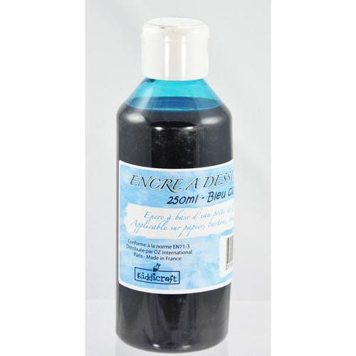 Encre À Dessiner Bleu Clair 250ml = Cobalt