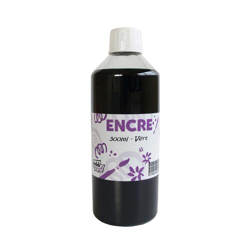 Encre À Dessiner Vert 500ml = Emeraude