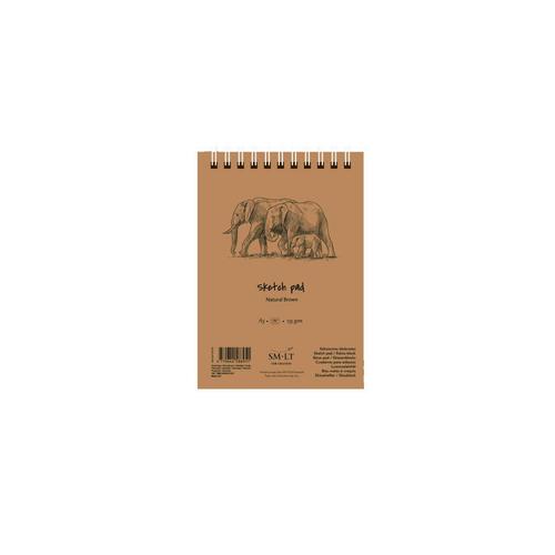 Sm-Lt Bloc Spirale - Dessin - Brun - A5 - 80 Feuilles - 135 Gsm