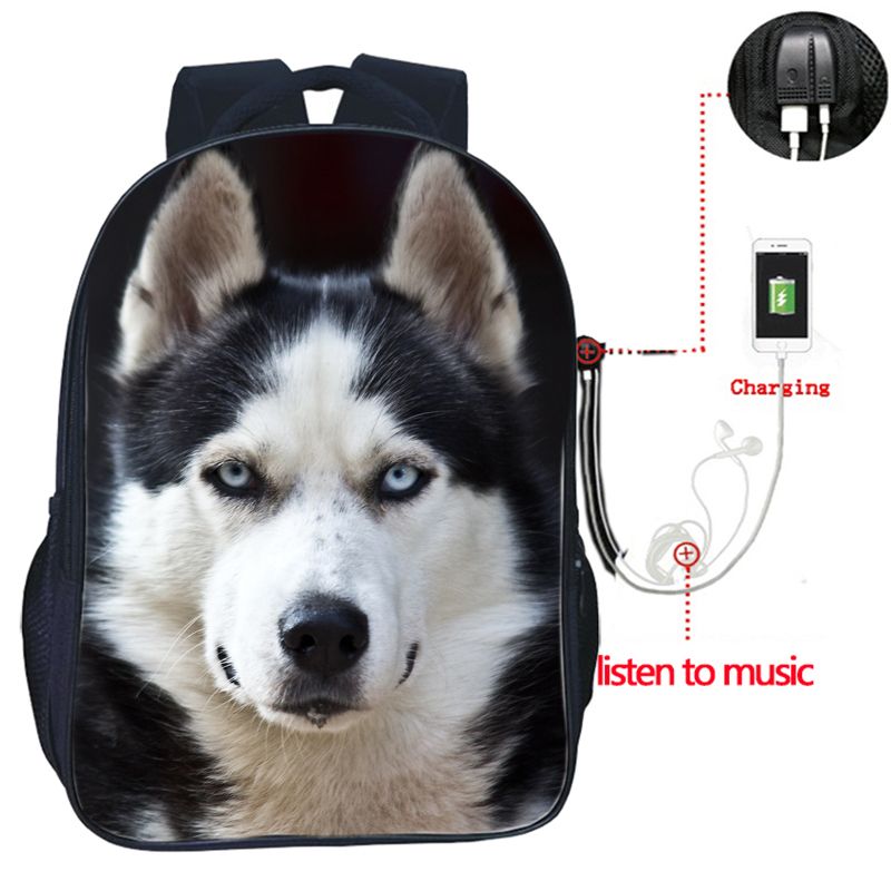 Sac  Dos De Chargement Usb Pour Animaux Allemands Sac D'co... - 4