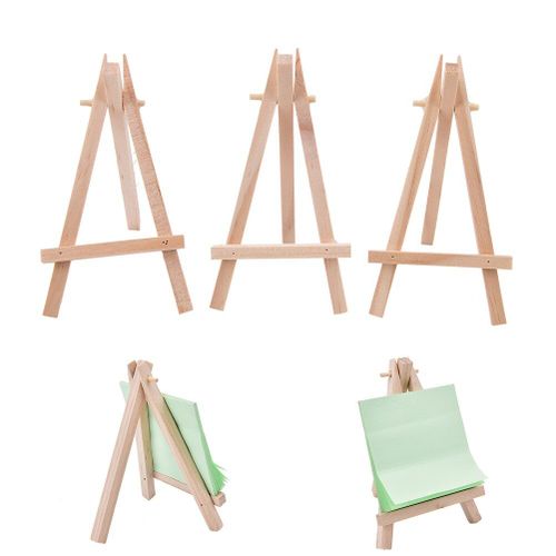 Mini Chevalet D'artiste En Bois 12.5x7cm, 1 Pièce, Support De Carte De Table De Mariage, Présentoir Pour Décoration De Fête