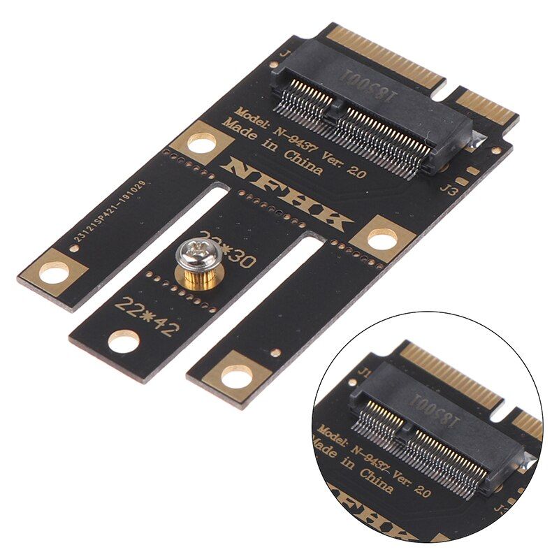 Adaptateur sans fil M.2 NGFF vers mini pci-e (pcie + usb), carte wifi et bluetooth