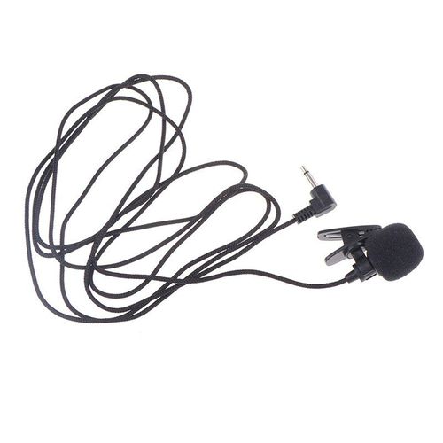 Microphone cravate Lavalier à pince, Mini Jack 3.5mm, pour discours et discours, câble Long de 2m