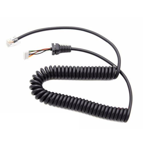 Ligne De Ressort Téléphonique Haut-Parleur De Voiture, Microphone De Remplacement, Câbles De Micro, Fil De Cordon Pour Yaesu Mh-48a Pour Radio De Voiture Talkie-Walkie