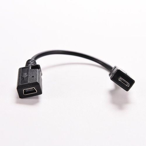 Câble Micro USB mâle vers Mini USB femelle 17cm, adaptateur de synchronisation de données, TSC