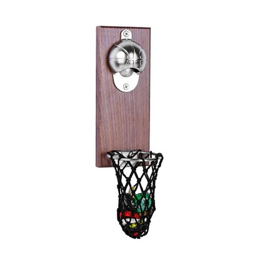 Ouvre-Bouteille Avec Poche, Ouvre-Bouteille De Basket-Ball, Montage Mural Pour Canettes, Bière, Aimant Pour Ustensiles De Cuisine, Bar, Frigo