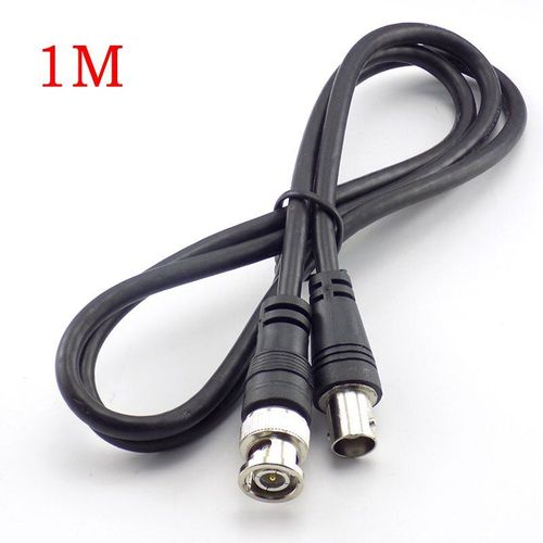 Adaptateur de connecteur de câble Coaxial, fiche mâle à femelle BNC, Extension CCTV, pour accessoires de caméra CCTV, sécurité à domicile, 1M