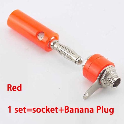 Fiche Banane Mâle Et Femelle 4mm, 1 Ensemble Mâle Et Femelle À Insérer Connecteur Broche Banane Bricolage Pièces De Modèle