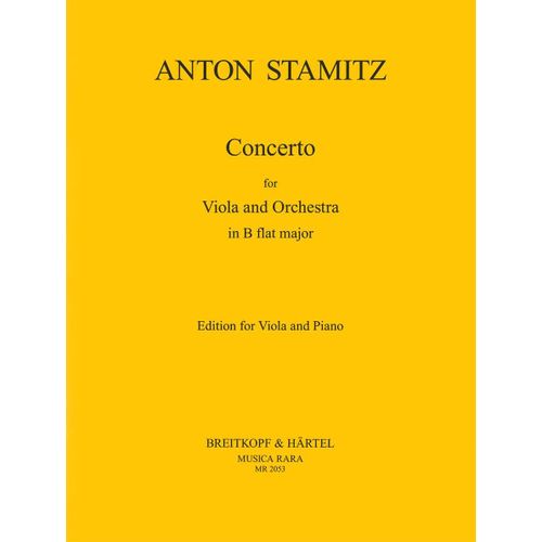 Concerto In B Flat  Viola & Piano  Anton Stamitz