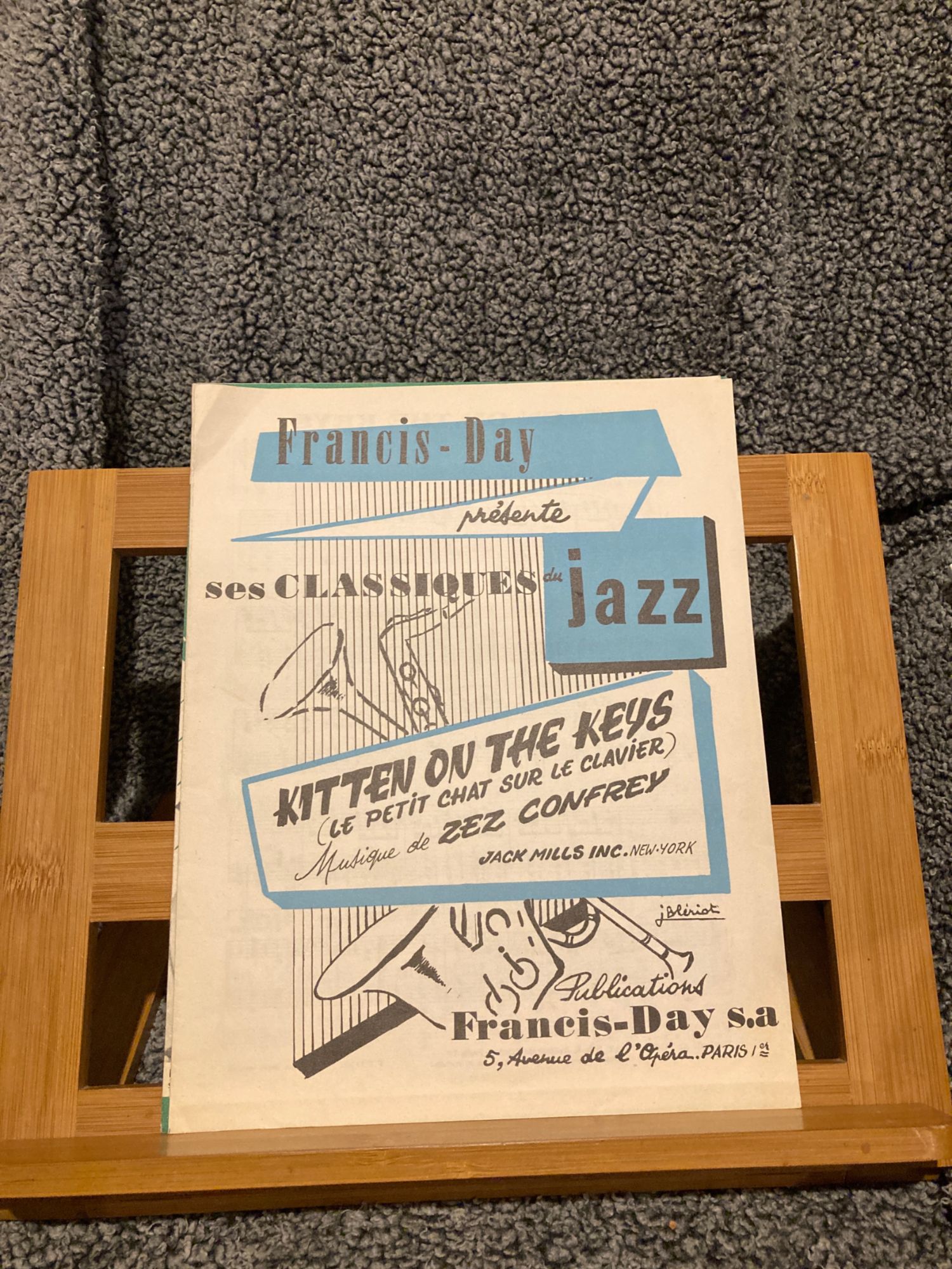 Zez Confrey Kitten On The Keys Pour Piano Partition Éditions Francis Day