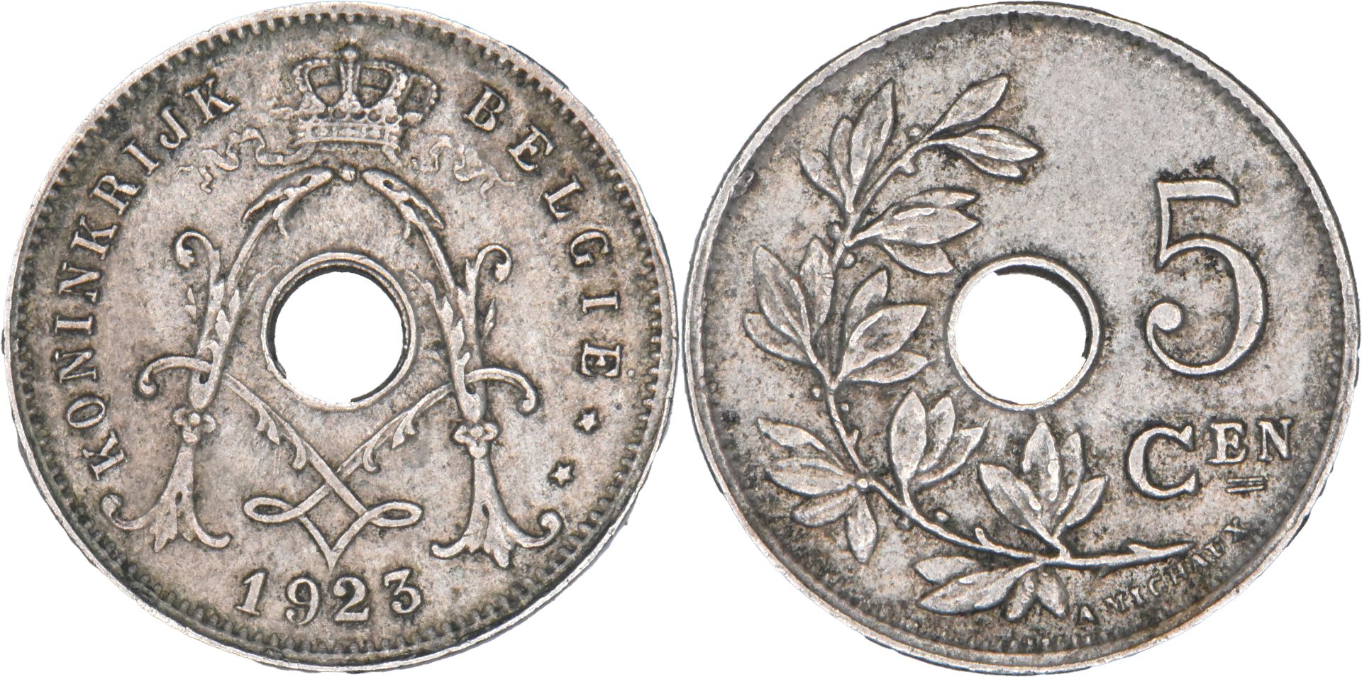 Belgique - 1923 - 5 Centimes Michaux - Flamand - 01-010