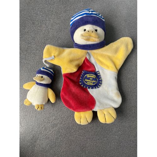 Doudou Peluche Marionnette Canard Et Son Petit Doudou Et Compagnie 