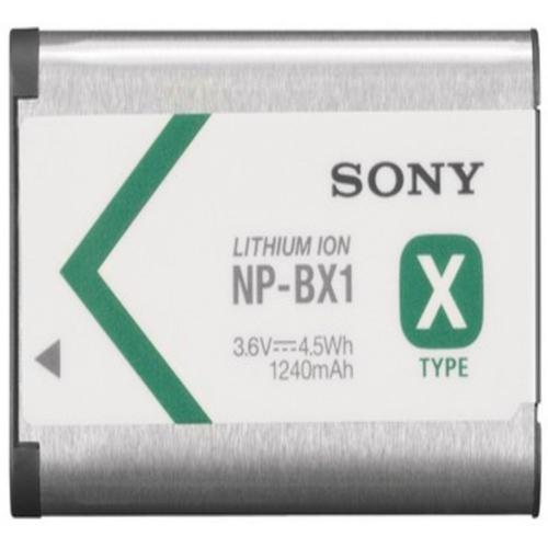 Sony NP-BX1 - Pile pour appareil photo Li-Ion 1240 mAh - pour Sony RX100 Action Cam-FDR-X3000, HDR-AS300, AS50 Cyber-shot DSC-HX80, RX100, RX1R, WX500