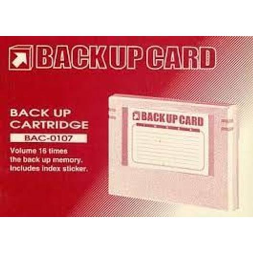 Back Up Cartridge - Bac-0107 - Sega Saturn