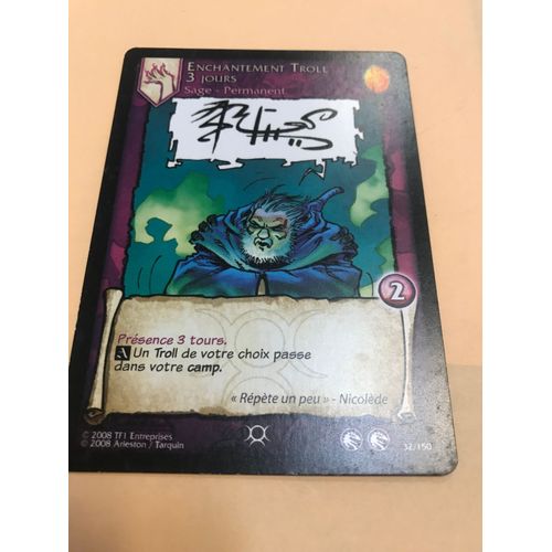 Carte Lanfeust De Troy - Enchantement Troll 3 Jours - 32/150