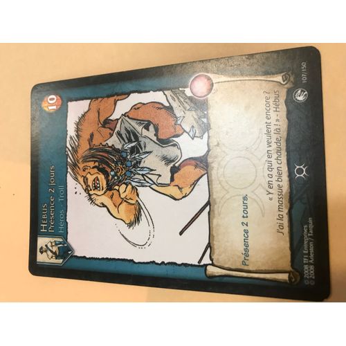 Carte Lanfeust De Troy - Hébus Présence 2 Jours - 107/150