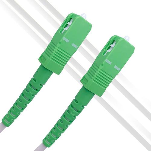 Elfcam® - Câble/Rallonge Fibre Optique Monomode SC-APC à SC-APC {Jarretière Optique pour Orange Live Box, SFR La B(25M)