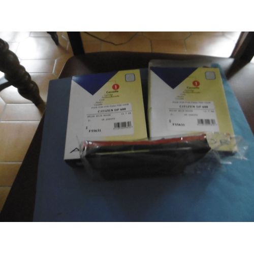 Cassette Ruban Noir/Rouge Pour Caisse Citizen Dp600 Armor Lot De 2