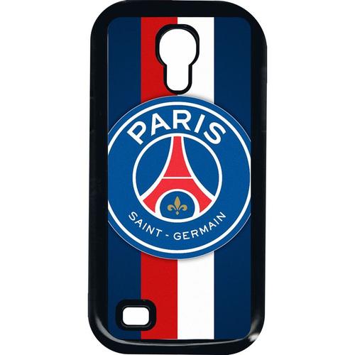 Coque Samsung I9190 Galaxy S4 Mini - Psg Paris Saint Germain Bleu Blanc Rouge - Noir