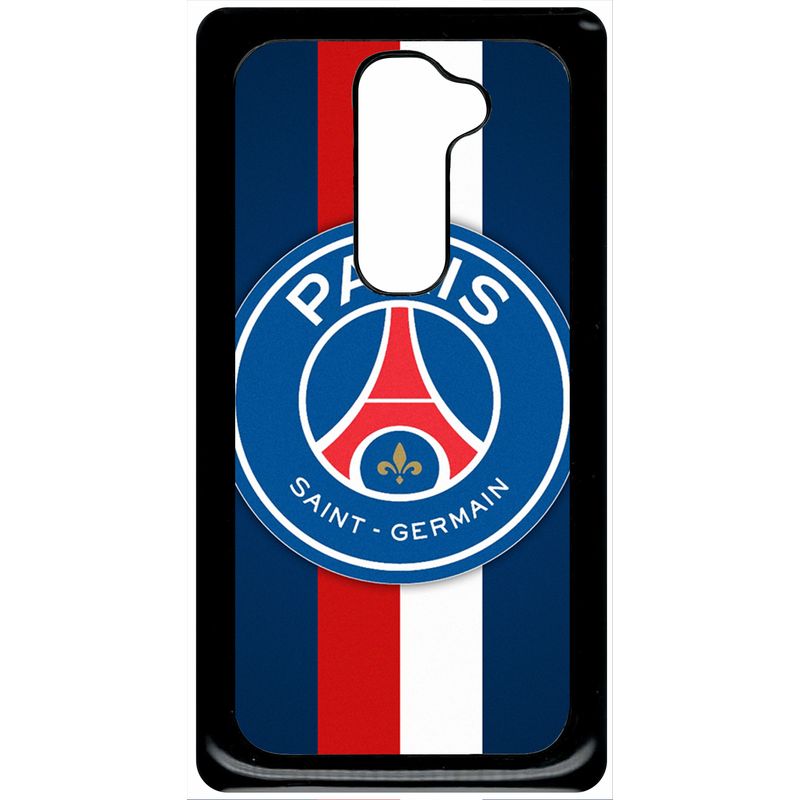 Coque Lg G2 - Psg Paris Saint Germain Bleu Blanc Rouge - Noir