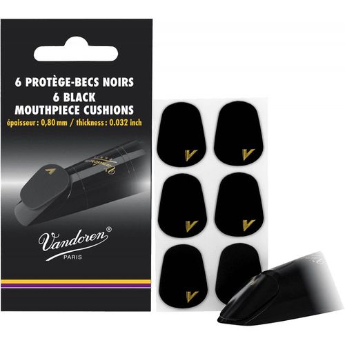 Vandoren Vmcx6+ - Protège-Bec Noirs 6 Pièces