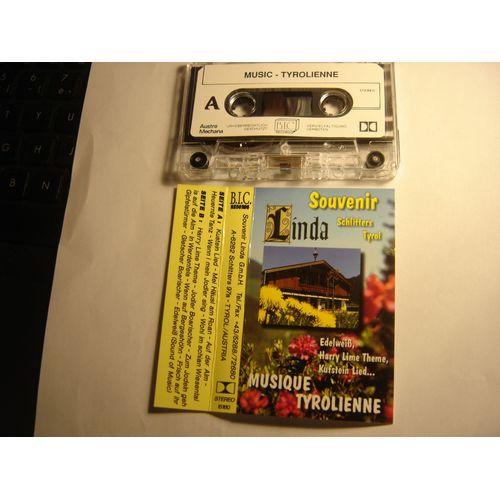 Musique  Tyrolienne Souvenir Linda Schlitters Tyrol! Cassette Audio!