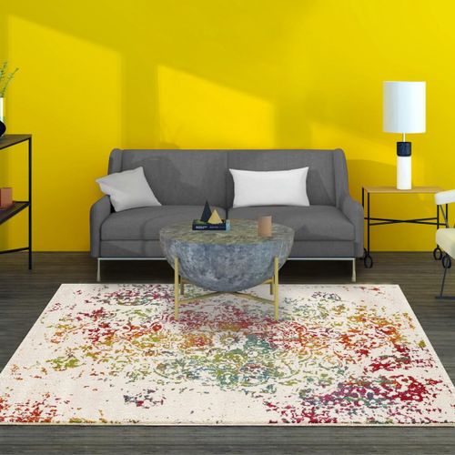 Tapis Oriental 280x380 Rectangle Multicolore Tissé Motif Ancestral Destruct 2