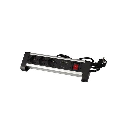 Multiprise De Table - 3 Prises - 2 Ports Usb - 2.4 A - Terre Française